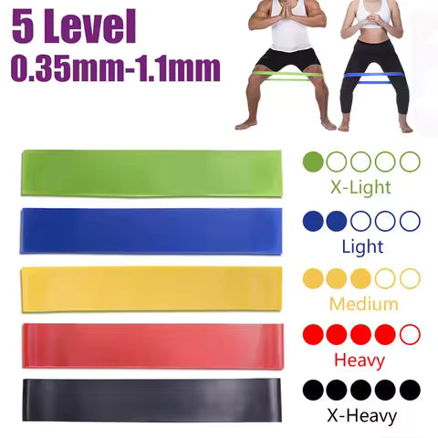 5Pcs Tpe Resistance Bands