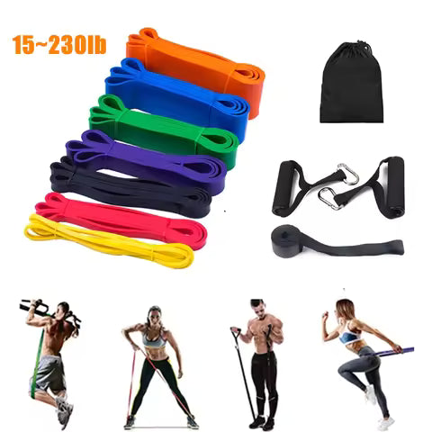 5Pcs Tpe Resistance Bands