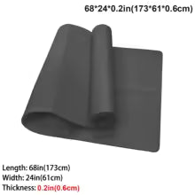 Black Foldable Yoga Mat Eco Friendly