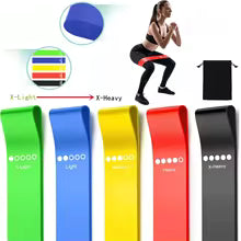 5Pcs Tpe Resistance Bands
